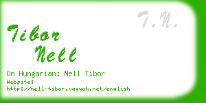 tibor nell business card